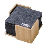 Vue 1 de Set de sous-verres Lawrence | Support en bambou