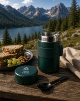 Vue 5 de Boîte repas double paroi Niko | 460 ml