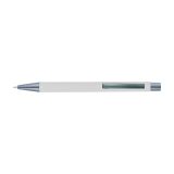 Vue 2 de Stylo bille Emmett | Finition caoutchoutée