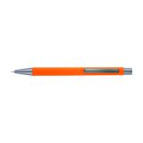 Vue 2 de Stylo bille Emmett | Finition caoutchoutée
