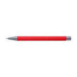Vue 3 de Stylo bille Emmett | Finition caoutchoutée