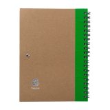 Vue 3 de Carnet Stella | Carton | Ligné | Avec stylo bille