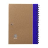 Vue 3 de Carnet Stella | Carton | Ligné | Avec stylo bille