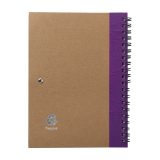 Vue 3 de Carnet Stella | Carton | Ligné | Avec stylo bille