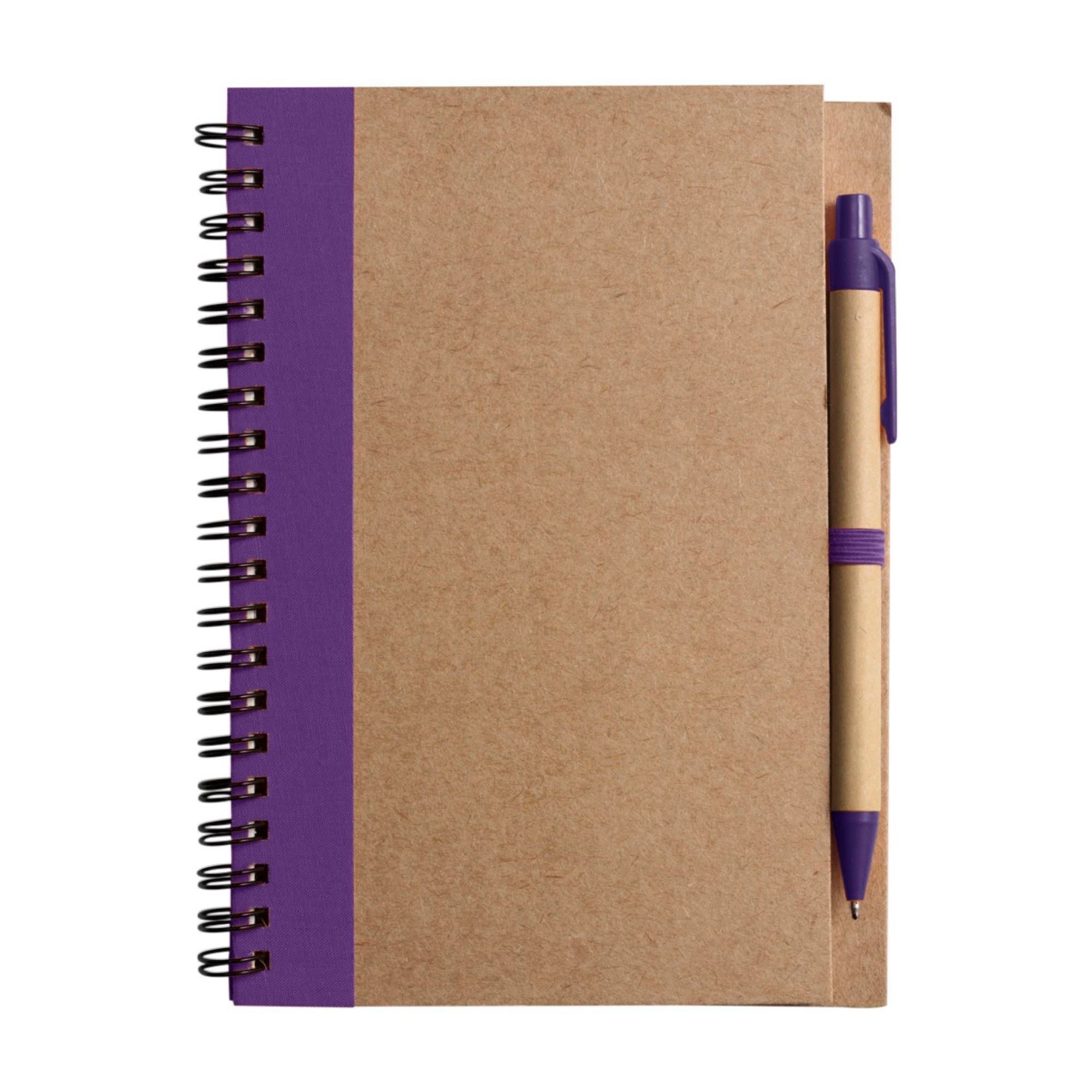 Carnet Stella | Carton | Ligné | Avec stylo bille