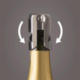 Vue 4 de Vacu Vin Champagne Stopper Stainless Steel bouchon de bouteille