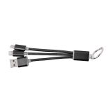 Vue 2 de Câble de charge Alvin | 3-en-1