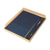 Vue 12 de Set carnet Tarek | Simili-cuir | A5 | Avec stylo bille