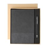 Vue 1 de Set carnet Tarek | Simili-cuir | A5 | Avec stylo bille