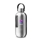 Vue 2 de Noma Noma Recycled Steel Insulated Bottle Silver 750 ml bouteille thermos