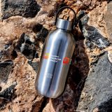 Vue 5 de Noma Noma Recycled Steel Insulated Bottle Silver 750 ml bouteille thermos