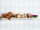 Vue 3 de Lion en peluche Frank | 12 cm