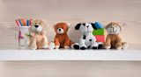 Vue 5 de Lion en peluche Frank | 12 cm