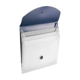 Vue 3 de Sac à documents Louise | Plastique | A4 | Extensible