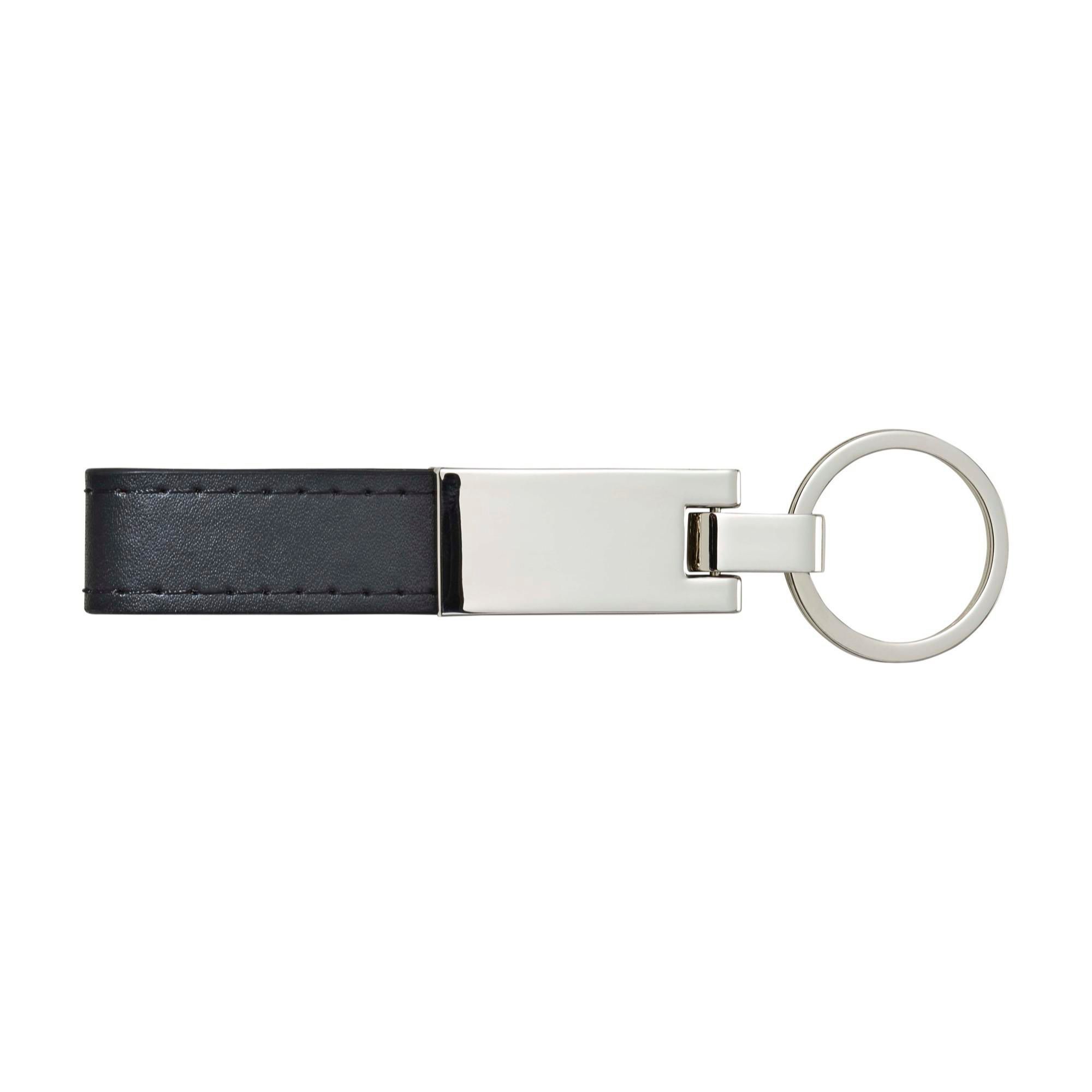Porte-clés Keon | Acier et simili-cuir