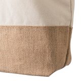 Vue 6 de Sac shopping Diego | Coton 280 g/m² | Fond jute