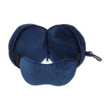Vue 4 de Coussin de voyage Leontine | 2-en-1 avec masque
