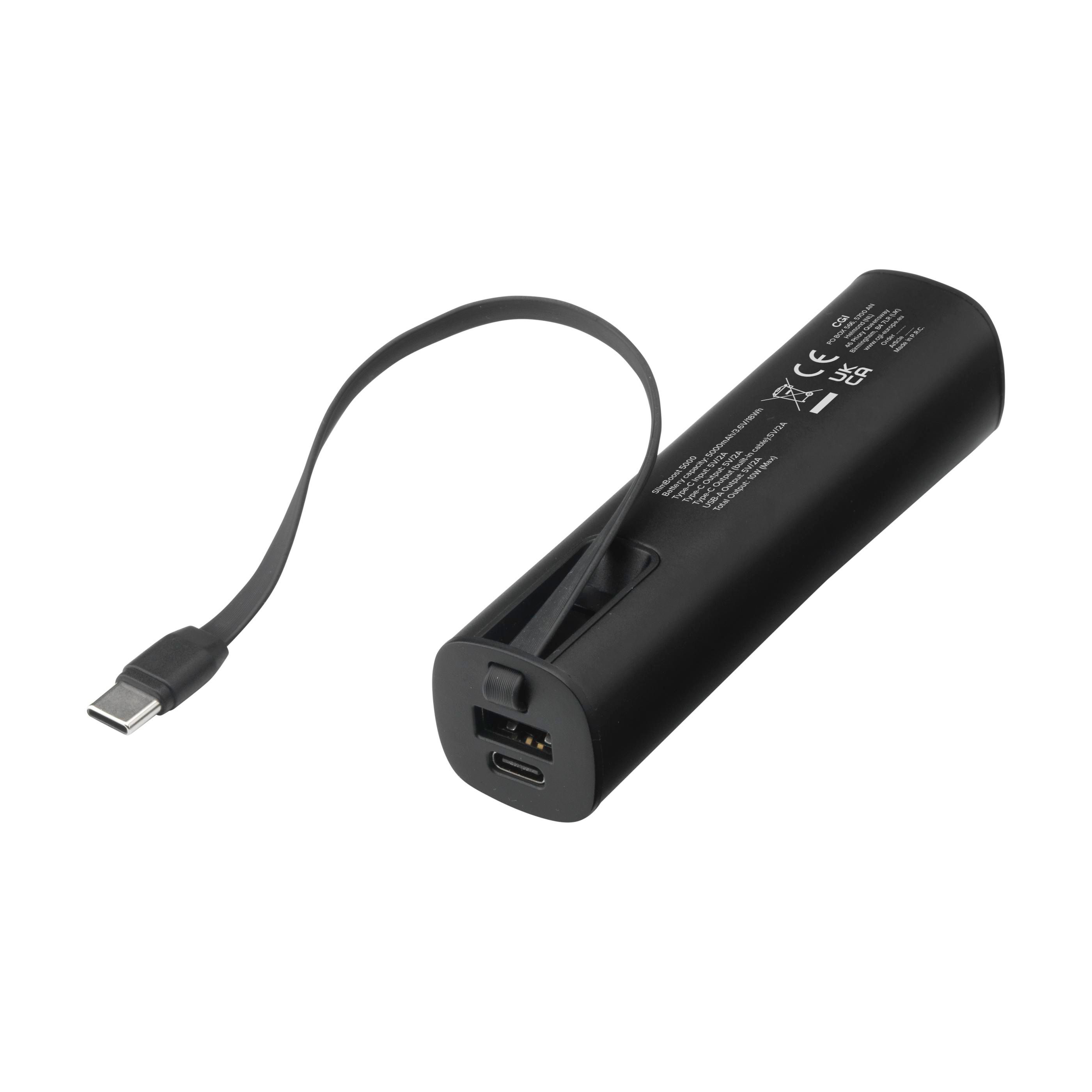 SlimBoost 5000 RCS R-Alu Powerbank chargeur