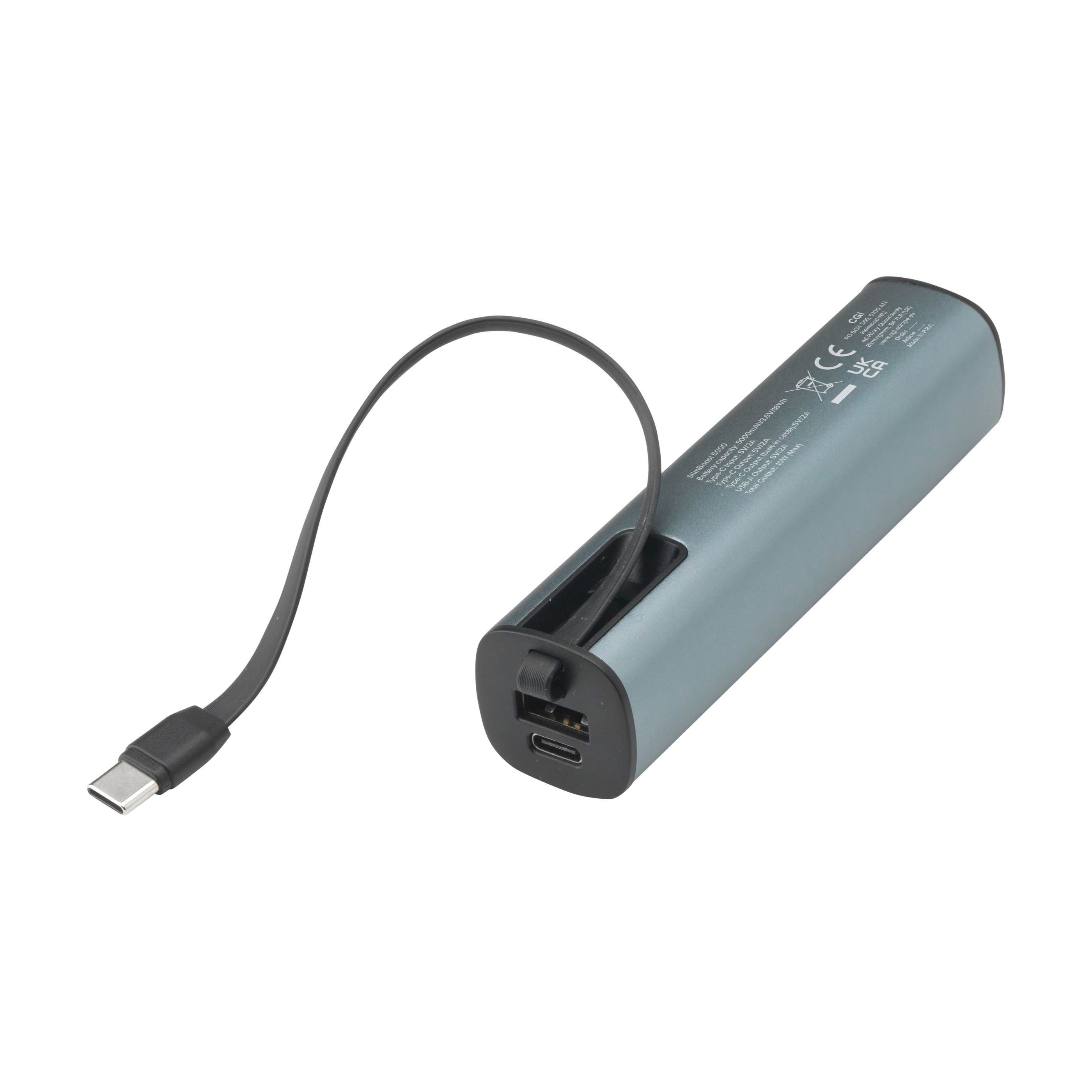 SlimBoost 5000 RCS R-Alu Powerbank chargeur