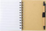 Vue 11 de Carnet Niall | Aspect bambou | Avec notes adhésives et stylo bille