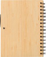 Vue 10 de Carnet Carmen | Bambou | A5 | Ligné | Avec stylo bille