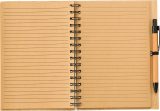 Vue 12 de Carnet Carmen | Bambou | A5 | Ligné | Avec stylo bille
