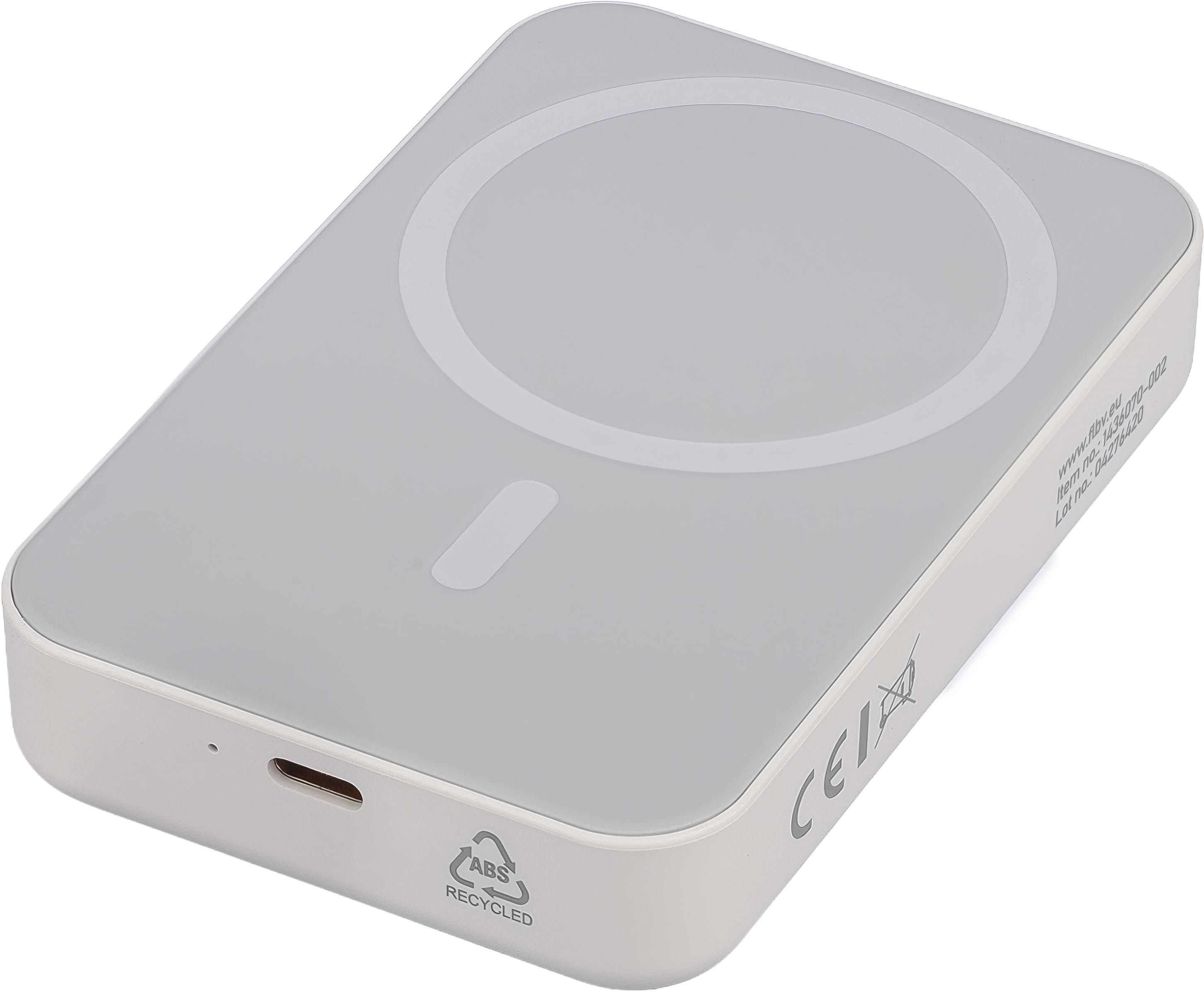 Batterie externe avec chargeur sans fil Meno | 10&nbsp;000 mAh | Compatible MagSafe