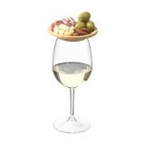Vue 1 de Wooosh Piccolo Bamboo Wine Glass Topper