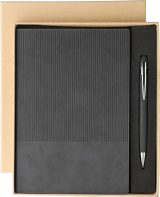 Vue 1 de Set carnet Tarek | PU | A5 | Avec stylo bille