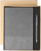 Vue 1 de Set carnet Tarek | PU | A5 | Avec stylo bille