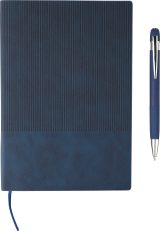 Vue 7 de Set carnet Tarek | PU | A5 | Avec stylo bille
