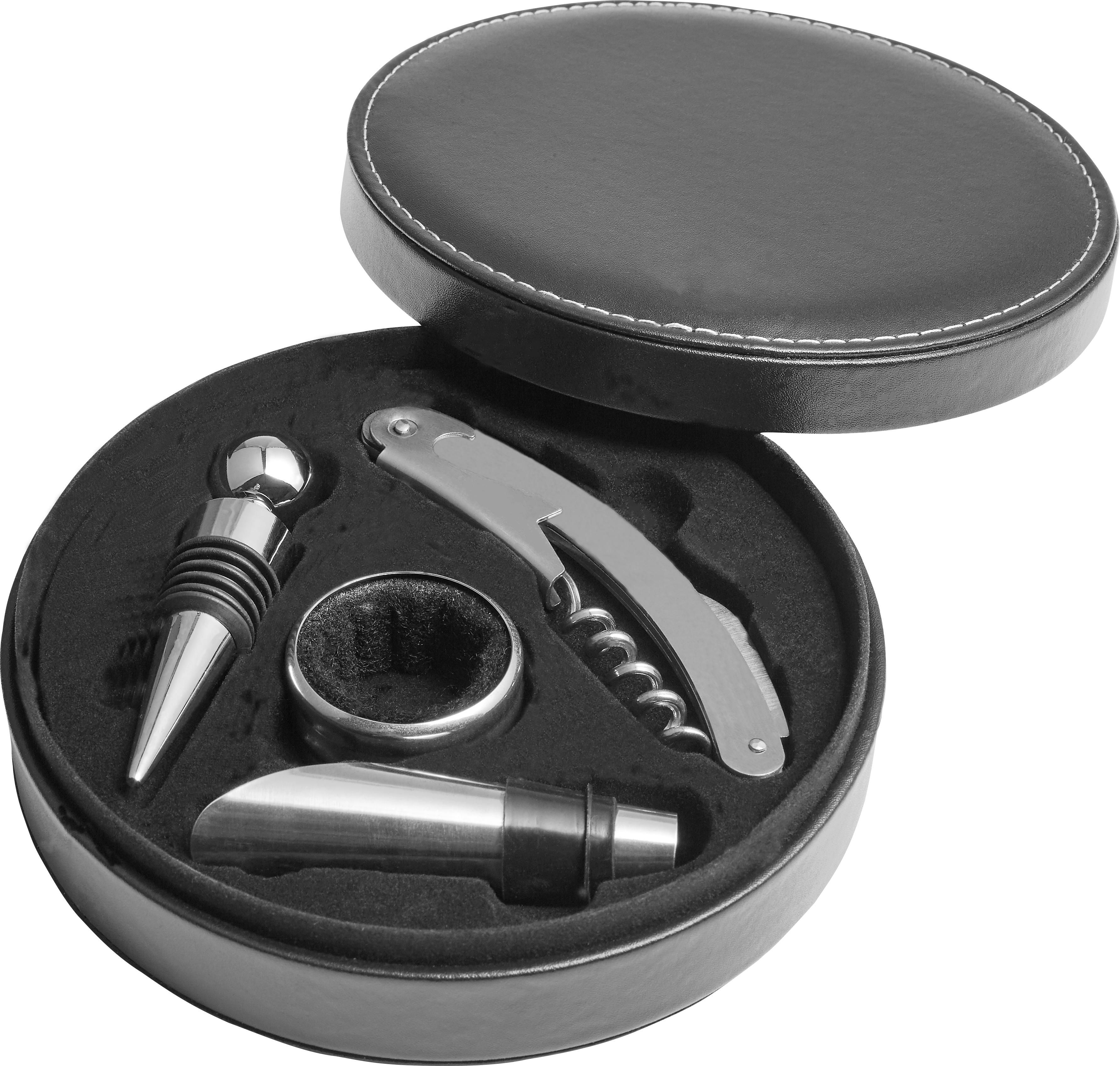 Coffret à vin Jeremy | Acier inoxydable | 4 pièces