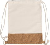 Vue 6 de Sac à dos Tianna | Coton 250 g/m² | Liège | 1,2 l