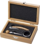 Vue 4 de Coffret à vin Leonie | Bambou | 3 pièces