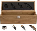 Vue 1 de Coffret à vin Gareth | Bambou | 4 pièces