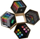Vue 6 de Set d'art Kenji | Boîte hexagonale en carton | 54 pcs