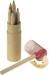 Vue 3 de Set de crayons de couleur Libbie | 6 pcs