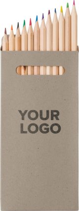 Vue 3 de Set de crayons Nina | Bois | 12 pcs