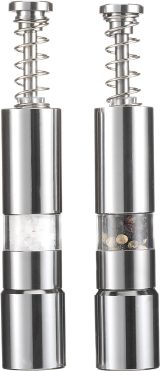 Vue 1 de Set moulins sel et poivre Annalena | Inox | 2 pcs