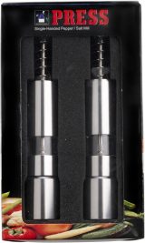 Vue 3 de Set moulins sel et poivre Annalena | Inox | 2 pcs