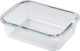 Vue 3 de Boîte à déjeuner Jack | Verre borosilicaté | 1 l