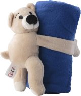 Vue 3 de Peluche Owen | Ours avec couverture