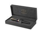 Vue 3 de Parker Sonnet stylo roller | Finitions dorées