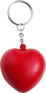 Vue 1 de Porte-clés Lilou | Forme cœur