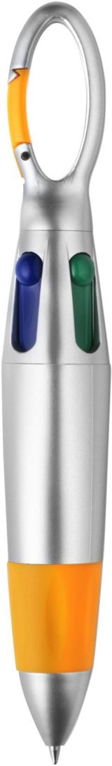 Vue 2 de Stylo bille Marvin | Plastique | 4 couleurs d'encre