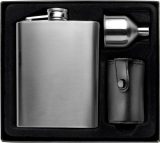 Vue 1 de Set flasque Brittany | Inox 304 | 220 ml | 4 tasses