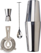 Vue 1 de Set cocktail Tatiana | Inox | 4 pcs