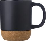 Vue 3 de Mug Rosamund | Céramique | Fond liège | 300 ml