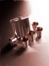 Vue 6 de Set flasque Brittany | Inox 304 | 220 ml | 4 tasses