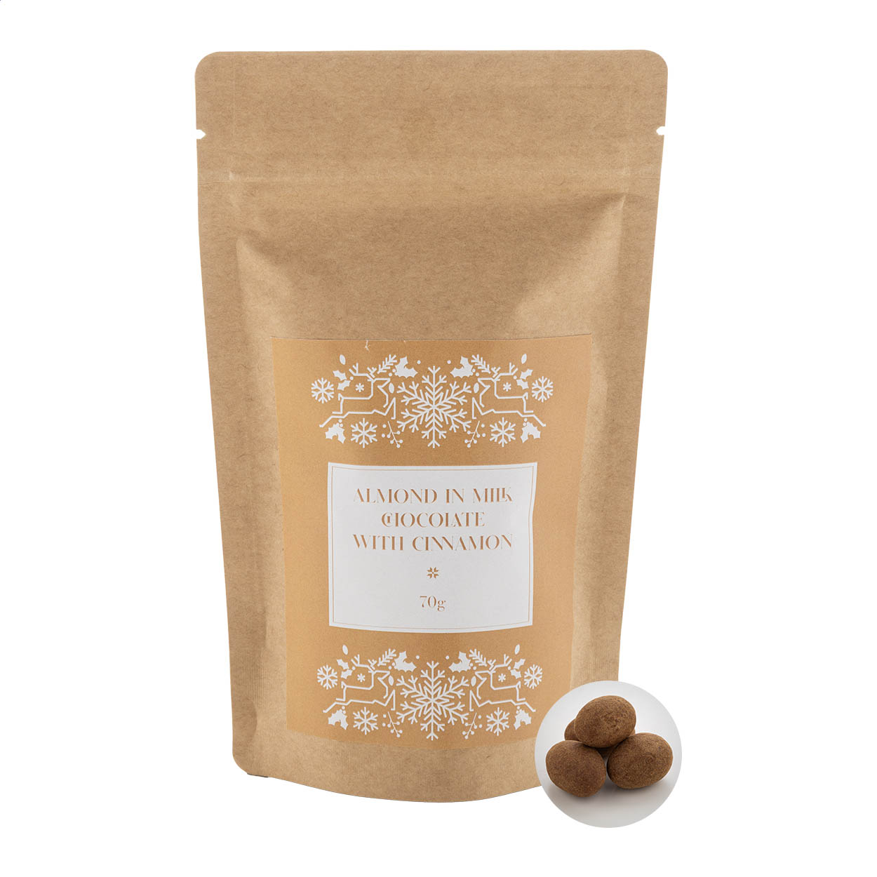 Cinnanut amandes chocolatées à la cannelle, 70g